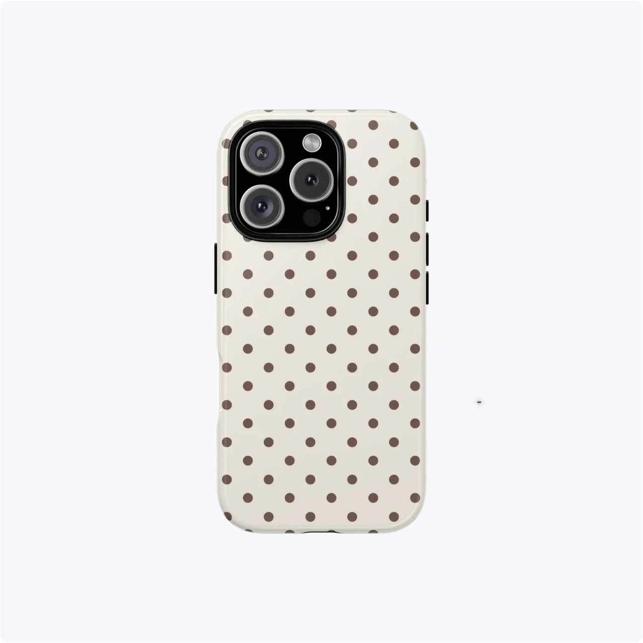 TEMU Phone Case - Phone Case- Minimalist Light Brown Polka Dot Phone Case For Iphone 17, 17 Pro, 16 Pro Max, 15 Pro, 13, 13 Mini, 11, 12, Xs, 8 Plus,
