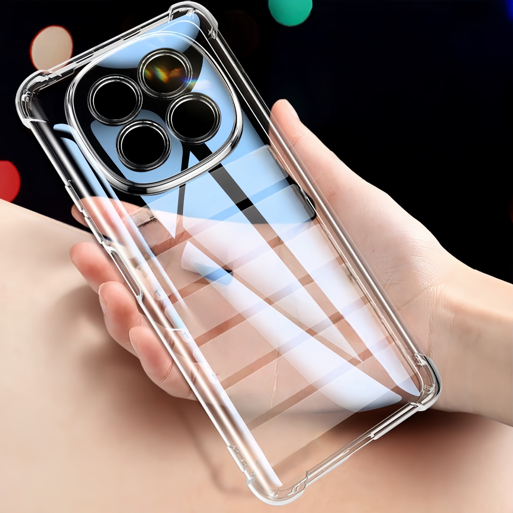 TEMU Phone Case: Transparent Shockproof Protection Phone Case For Redmi Note 15 Pro  / Note 15 Pro 5g/4g / Note 15 4g/5g - Clear