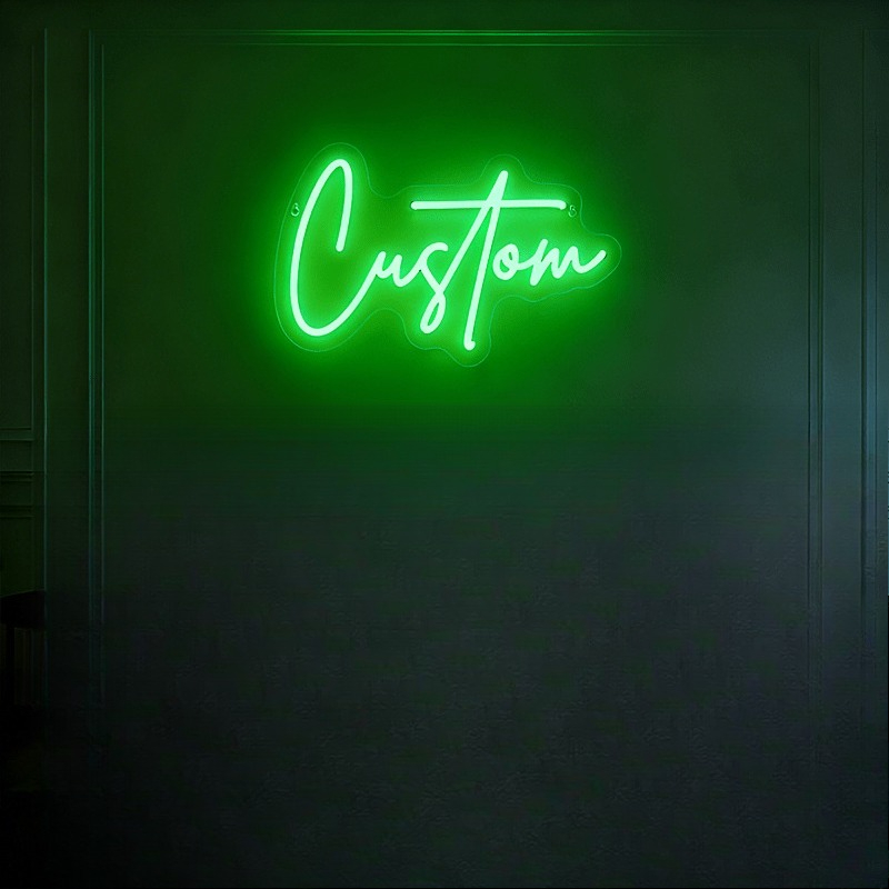 TEMU Customizable Dual-line Text Led Neon Sign, Made Of Thickened High-quality Acrylic Material, Sturdy And Resistant To Deformation. Supports Self-