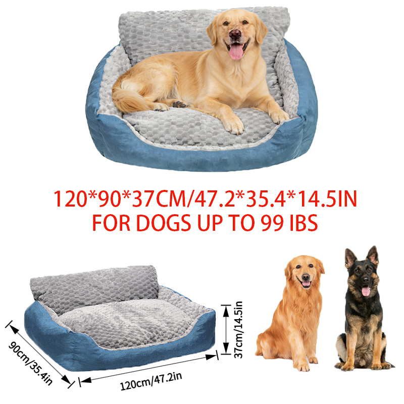 TEMU 5pcs Luxury Dog Bed For Large Breeds, Human-sized Design, Machine Washable And Hand Washable, Non-slip Bottom For , Prioritizing , Suitable For
