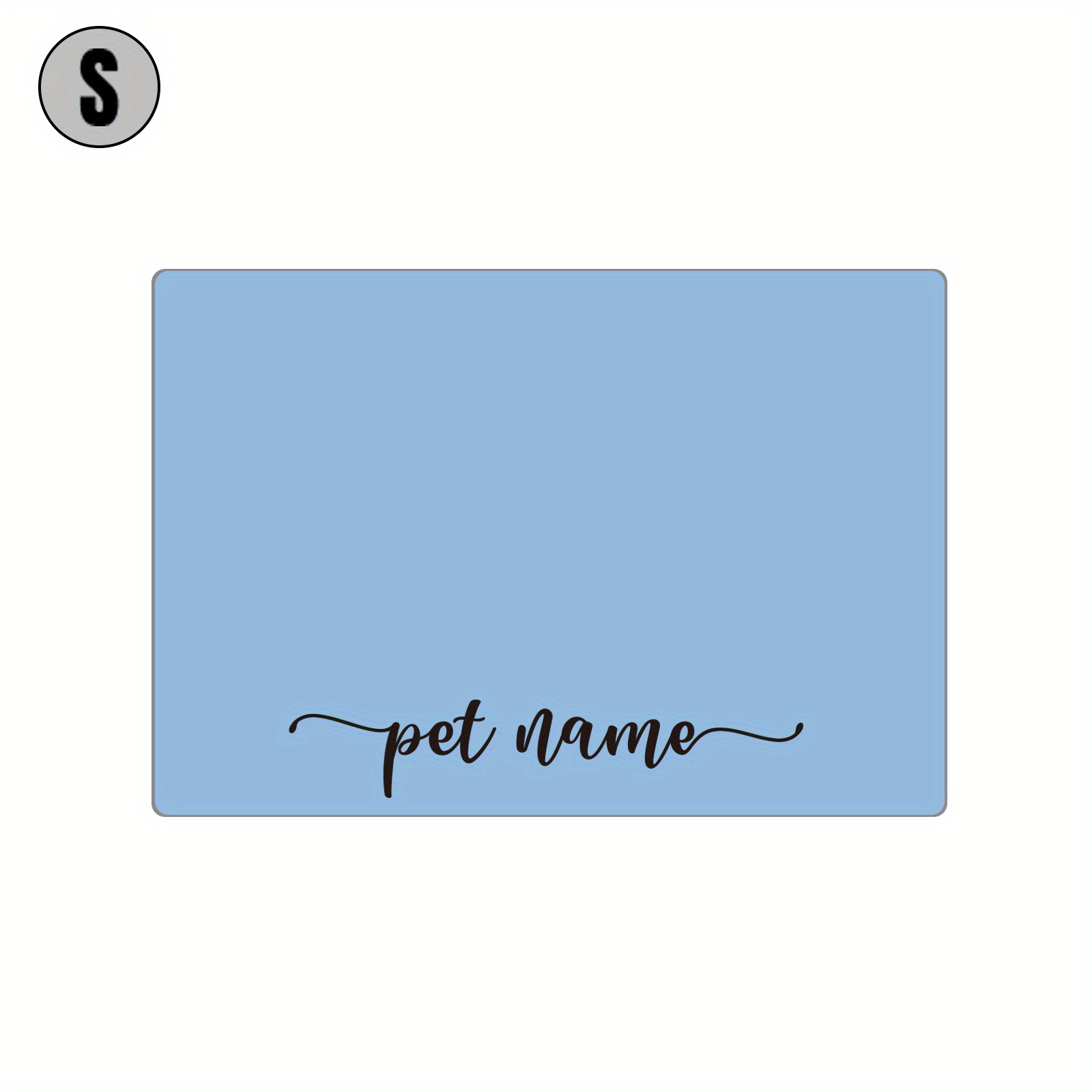 TEMU 1pc, Personalized Feeding Mat, Pu Non-slip At , Pet Feeding Mat For Dogs, Custom Pet Dog Food Mats For Floors Waterproof