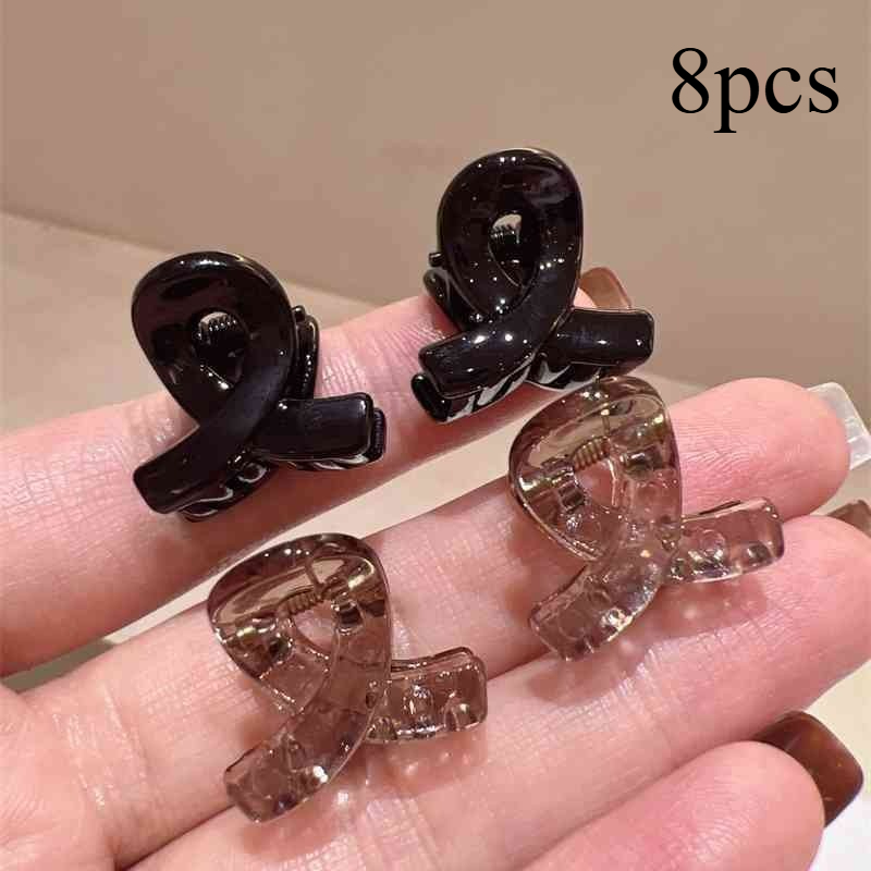 TEMU Juego de 8 pinzas para flequillo coreana, horquilla para la , pinza pequeña para cabello roto para mujer, accesorios para el cabello