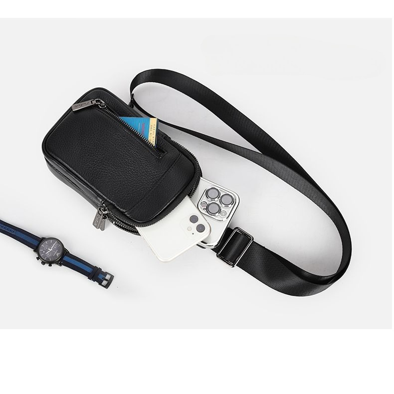 Men's Small Chest Shoulder Phone Bag