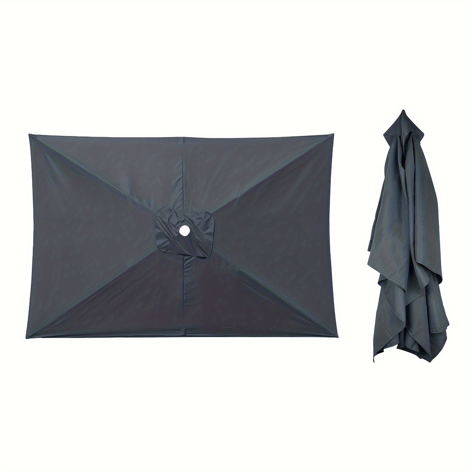 Rectangular Outdoor Sunshade Umbrella Replacement - Durable Polyester Fabric with Blackout Curtains, 61- Sun Shade, Mixed Colors for Patio, Garden, Poolside & Backyard Use, Outdoor Umbrella, Patio Sun Protection, Stylish Sunshade, Weatherresistant Cover