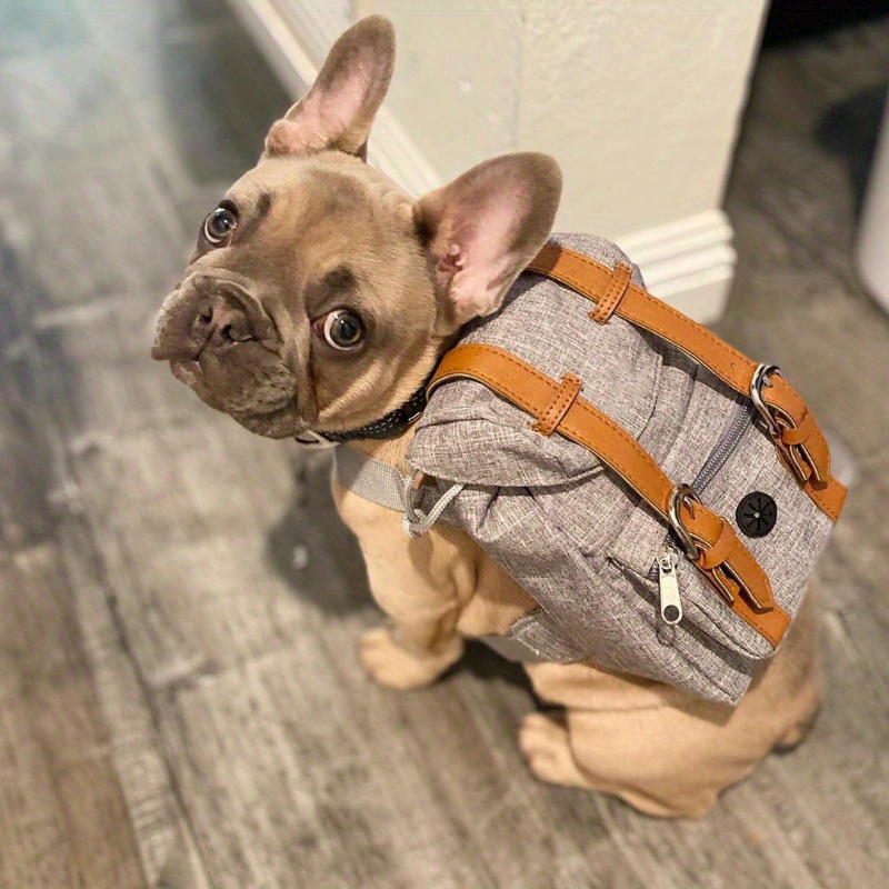 multifunctional adjustable   backpack with safety harness suitable for small to medium dogs chest 45 65cm portable travel and daily   bag