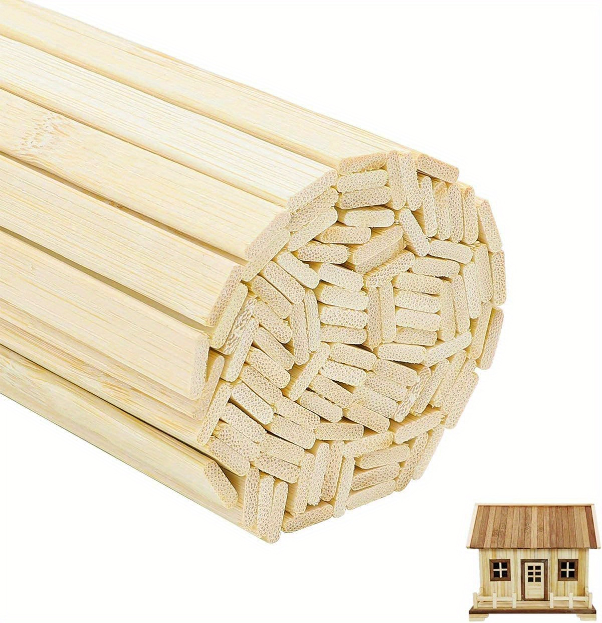 50 stck natrliche bambus bastelstbe 3mm dick unfertige - Temu Luxembourg