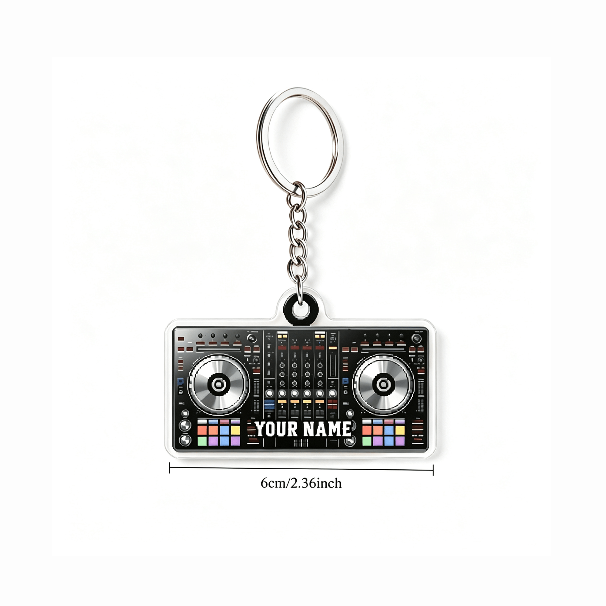 TEMU [2D Plat] [2D Plat] Porte-clés Acrylique 2D Personnalisé, [Personnalisé] 1pc Controller de Porte-clés Acrylique 2D Simulation de Plan Console de