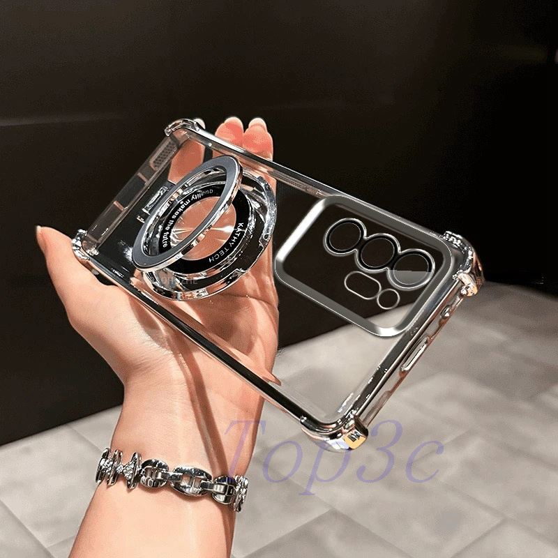 phone case for samsung note 20 ultra 5  corner anti drop transparent   phone case with bracket