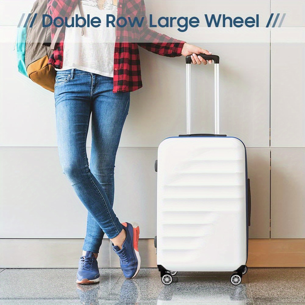 Image of A Set Of Replacement Wheels For Luggage, Featuring Silent Dual-row Design, Suitable For Outdoor Use And Compatible With Travel Bags