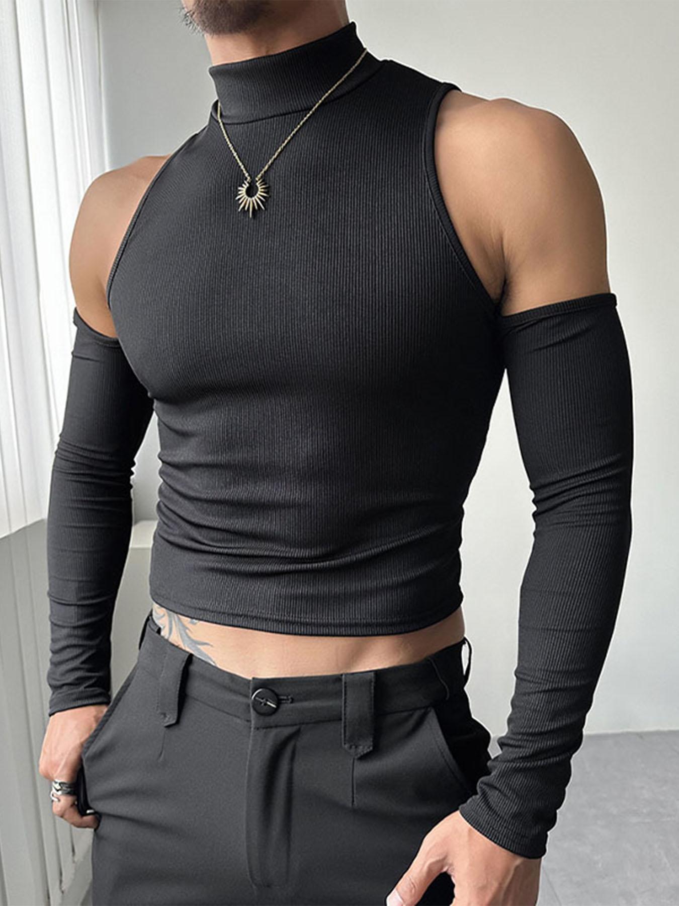 Turtleneck Crop Top Men Sleeveless Turtleneck Crop Top Men Sold On - Main Image