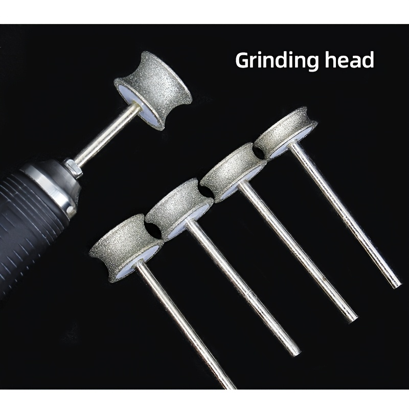 SagaSave Diamond Grinding Wheel Polishing Head – 6mm Shank, Large & Small Bits, For Metal, Jade, Cutting, Grinding, And Engraving