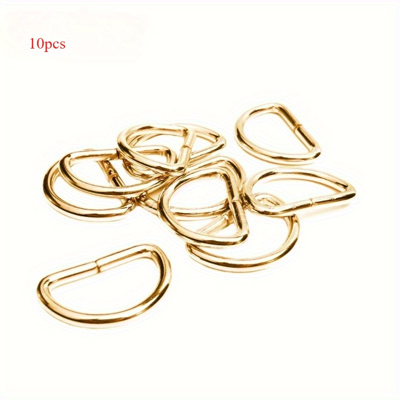 10pcs Dee D Ring Clasp Handbag Purse Strap Belt Bag Backpack Dog Collar Chain Buckles Thickness 30mm, Diy Wallet Making