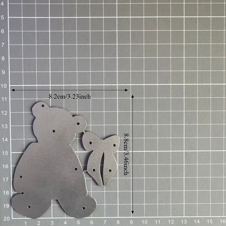 E-shop Süße kleine Bär Metall-Stanzformen für DIY Scrapbooking, Kartenherstellung, Schablonen, Prägung Basteldekoration