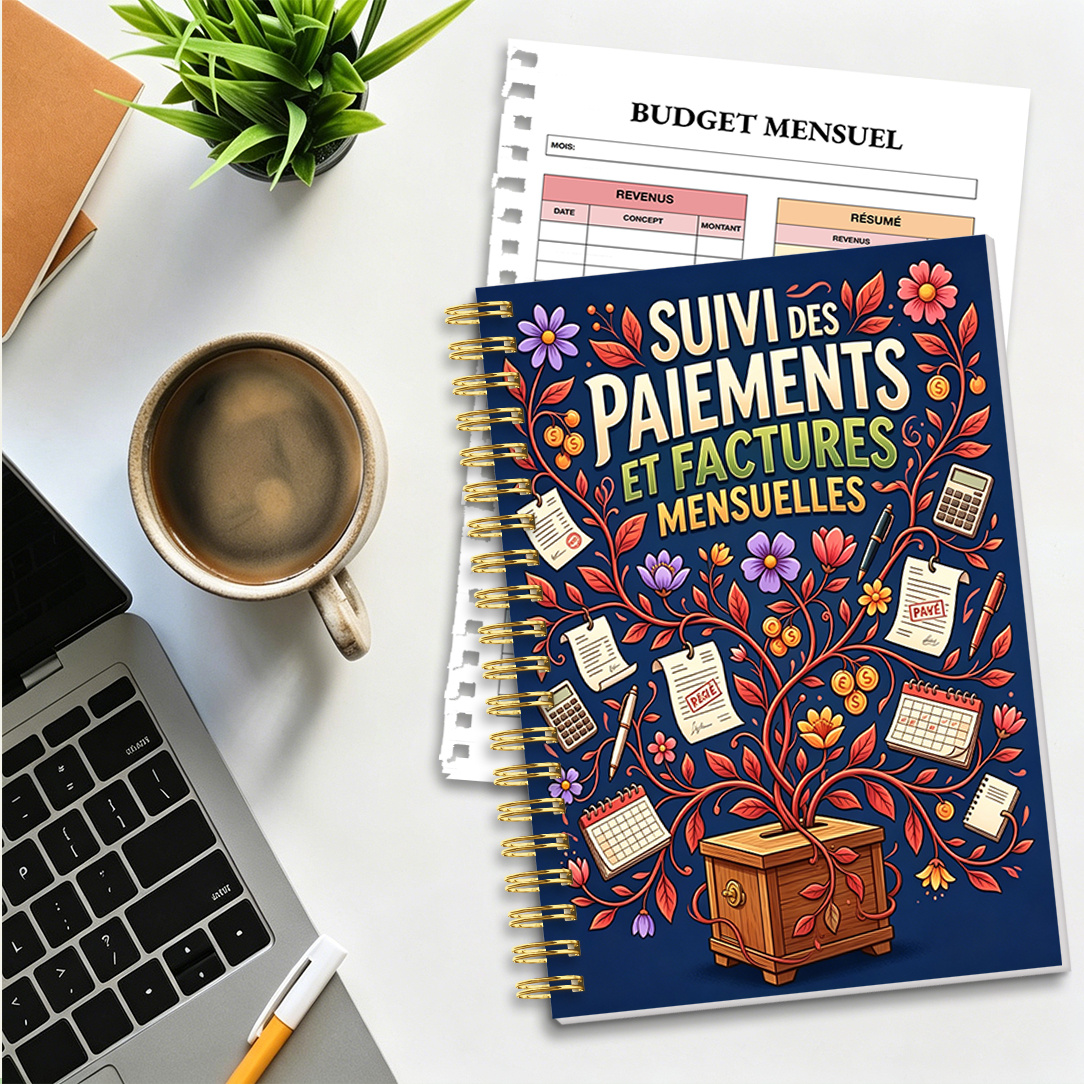 TEMU 1 cahier d'écriture, Plan de budget - , Idéal pour enregistrer les dépenses mensuelles, Organisateur de factures, Enregistrement détaillé des