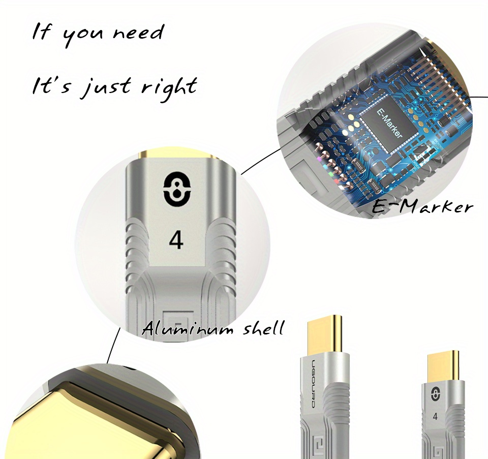 cabo     thunderbolt 4 fpc de 40    tipo c thunderbolt3 cabo de dados 240w 8k   para  , hdd, ssd,   de     Detalhes do produto 6