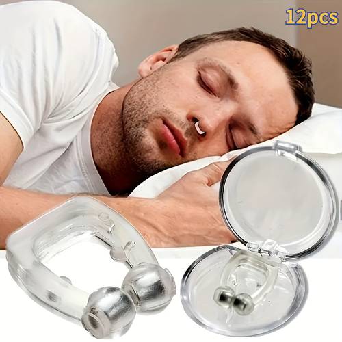 12pcs nose clip with magnetic closure no battery needed compact travel nose clip for men women lightweight durable easy on off