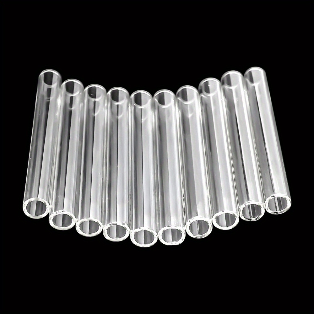 

10/20pcs, 4-inch Borosilicate Glass Tubes, 12mm Outer Diameter, 1.5mm Thickness - Ideal For Laboratory, Diy Projects, Cutting, Hydraulic, Pneumatic & Plumbing Engineering