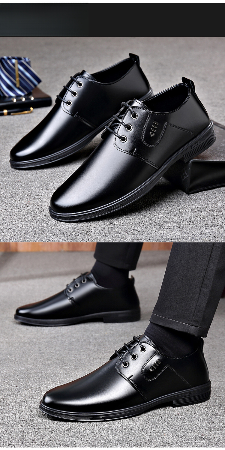 Chaussures polyvalentes pour affaires, déplacements, entretiens, mariage, chaussures de travail antidérapantes et résistantes à l'usure, chaussures de conduite à lacets, chaussures habillées pour hommes de style luxe léger
