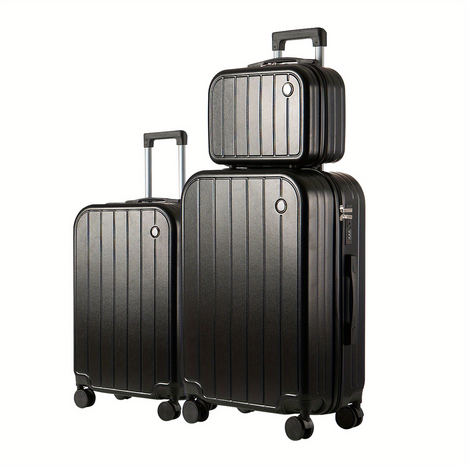 TEMU Pc Travel Luggage Set: Carry - On Luggage And Suitcase With Spinner Wheels, Practicing , 3pcs Luggage Set 14/ 20/ 28 Inch Premium Luggage,