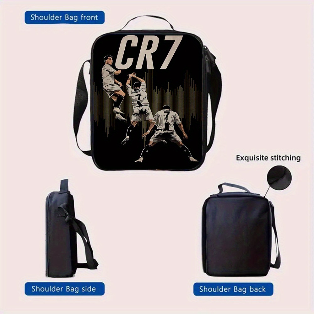 cr7 soccer backpack set lightweight polyester adjustable Temu Oman
