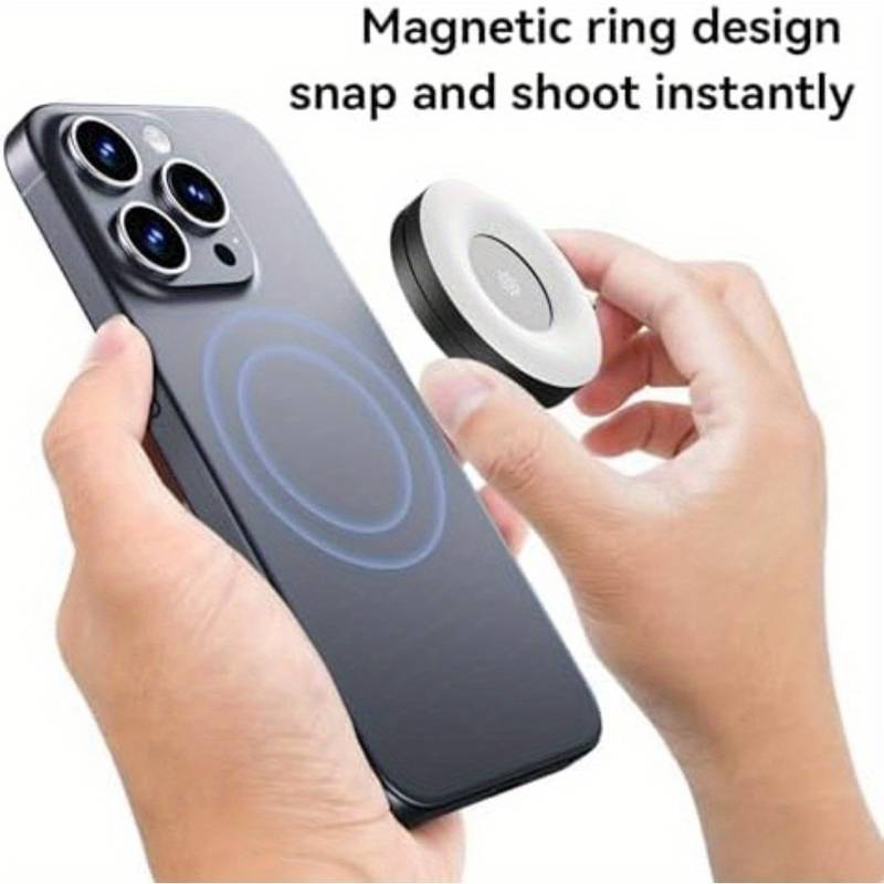 TELESIN Luce Selfie Magnetica Per Telefono – Attacco MagSafe, 3 Livelli Di Luminosità E Angolo Regolabile A 180°
