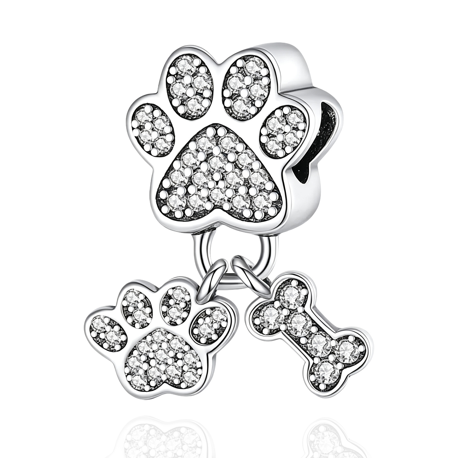 TEMU This S925 Silver-plated Bone Claw Pendant Is A Stylish And , Perfect For Making, Such As Original Bracelets, Bangles, Or Necklaces. It A Perfect