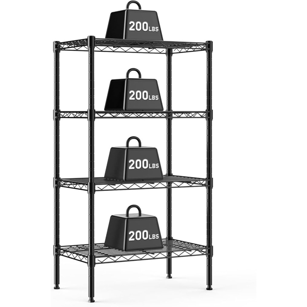 TEMU 2/3/4/5-tier Metal Wire Storage Shelves, Heavy-duty Adjustable Standing Storage Rack Shelf, Sturdy Construction, Utility Shelves, Heavy Duty
