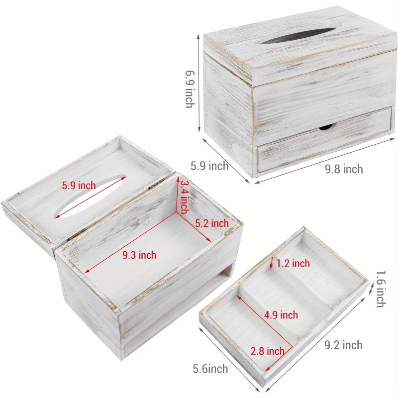 contemporary transparent acrylic tissue holder featuring a pull-out drawer, ideal for storing makeup, cosmetics, and bathroom accessories on your vanity countertop., round tissue box holder, tissue boxes for bathroom, small tissue box, bathroom tissue holder Product details 0