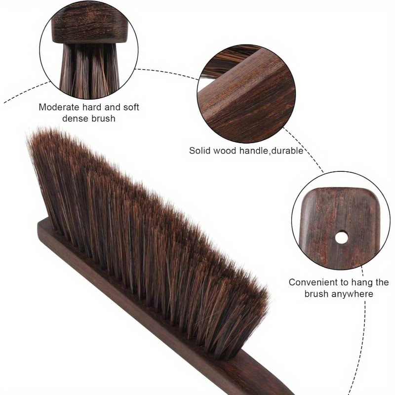 heavy-duty large 17-inch metal dust pan and brush set with ergonomic rubber-coated handle & sturdy broom head - large rectangular pan with rounded edges for carpet, hardwood, tile, vinyl floors - indoor/outdoor use for home, patio, car, pet hair removal - durable metal construction, easy to clean, space-saving design, dust pan with long handle, mini broom and dustpan, dust pan and broom, mini dust pan Product details 3