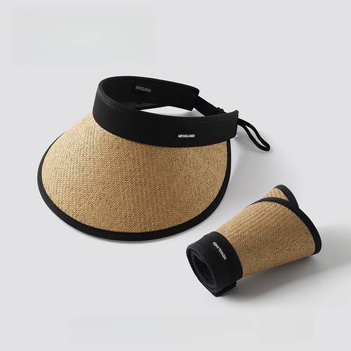 sun visor hat breathable wide brim sun protection design adjustable strap portable universal hat for outdoor beach use