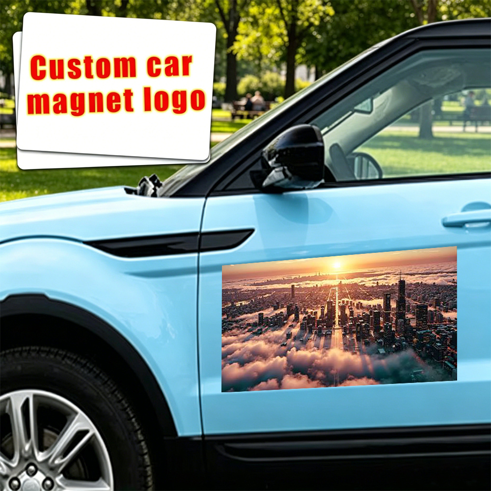 TEMU 2d Custom Magnetic Car Stickers, Personalize With Any Pattern Of . Your Ads, Text, Menus, Slogans, Etc. Suitable For All Car Models And Will Not