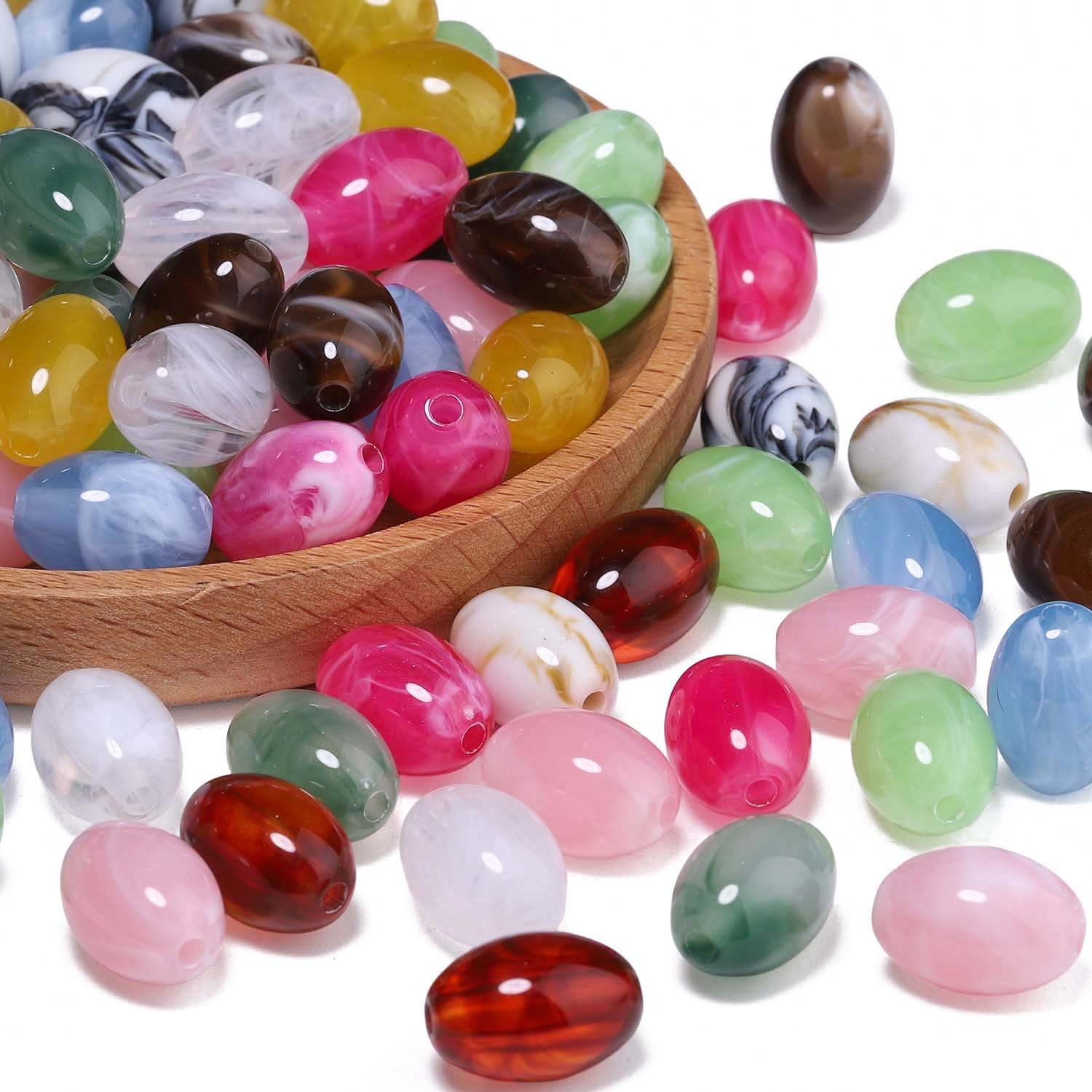 11X16Mm Multi-Color Acrylic Seed Beads for DIY Jewellery Making
