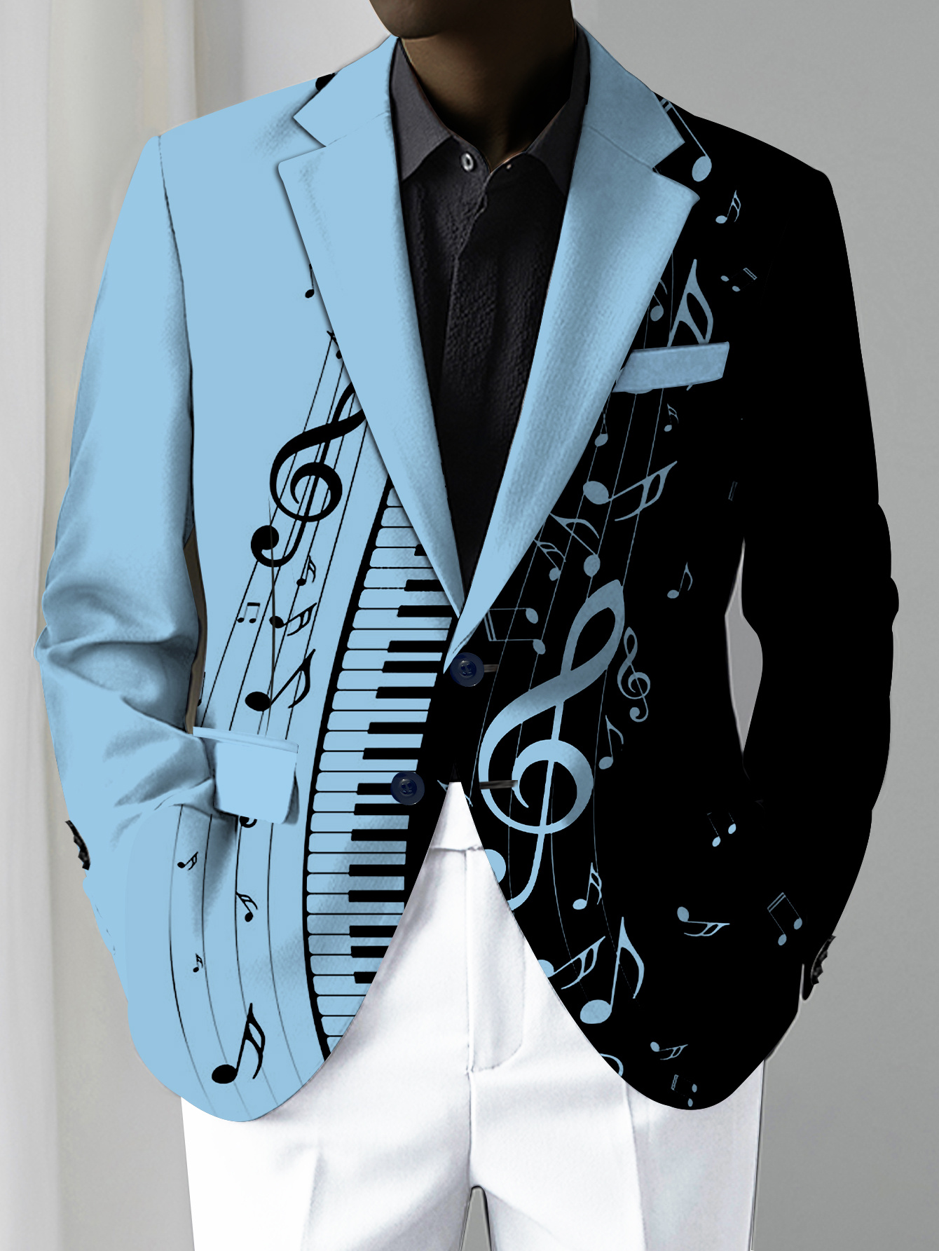 Men's American Trendy Youth Casual Single-Breasted Blazer