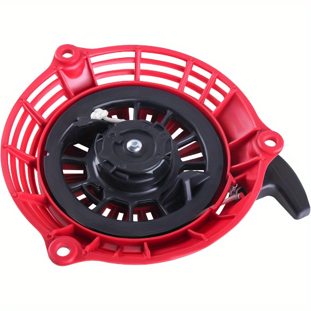 1pc 235x230x60mm Red Starter - 9-hole Petrol Engine Pull Durable Spring& Rope For Brush Cutters& Lawn Mowers