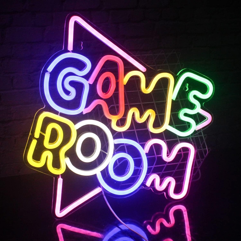 Image of 1pc Wall-mounted Decorative Plaque - Colored Modern Suitable For Game Rooms, Bedrooms, Living Rooms, Bars - Plastic Panel With Iconic For Decor, Wall Panel For Game Room & Decoration
