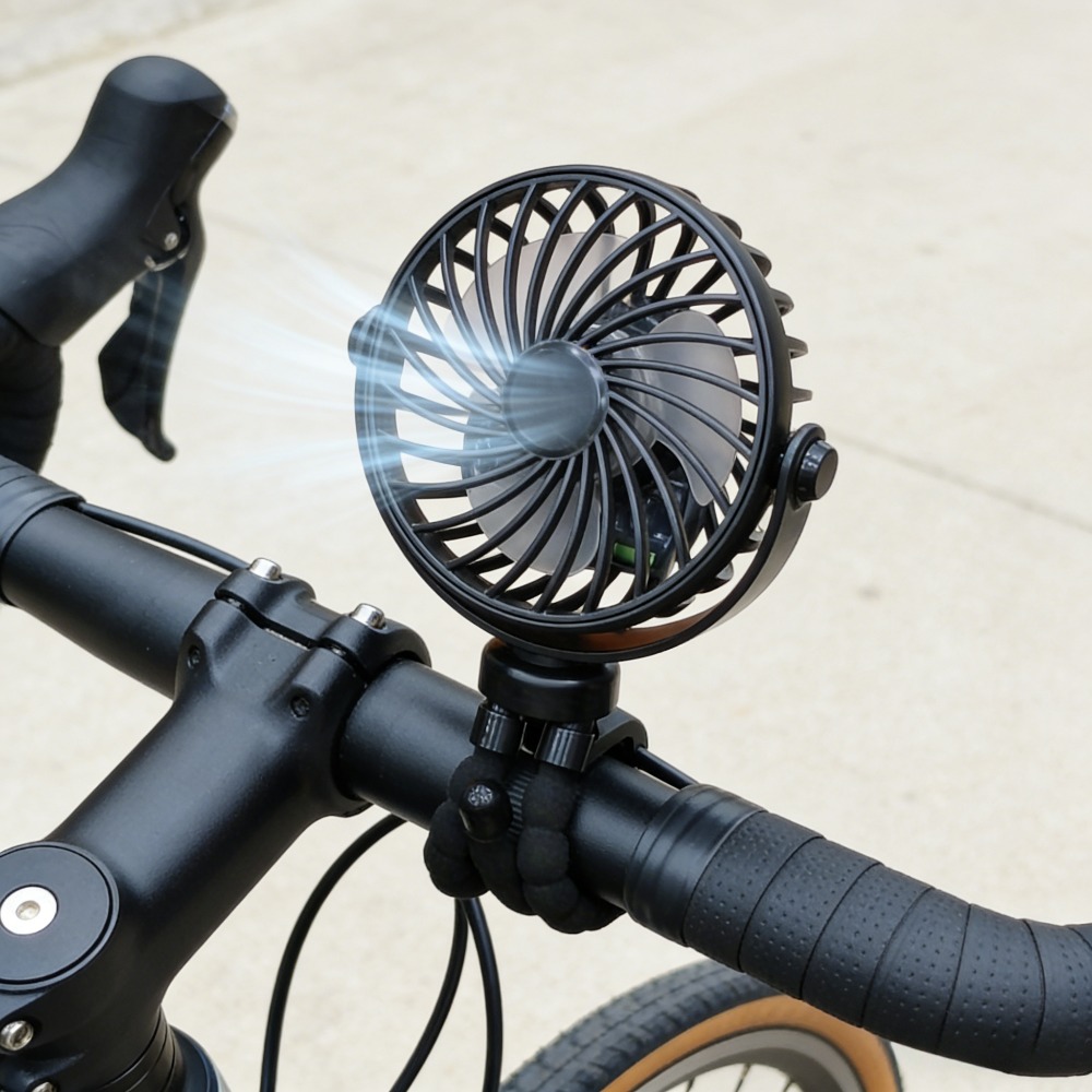 Adjustable Tripod Fan | Portable Usb Rechargeable Fan With Flexible Legs | Settings, Quiet & Versatile For Use In Strollers, Bicycles, Car Seats, Desks & Outdoors