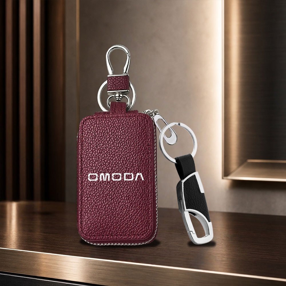 TEMU Key Bag And Key Chain Combination Set, Lightweight And Durable Matching Set, Can Store Multiple Keys, Suitable For Daily Commuting And Carry-on,