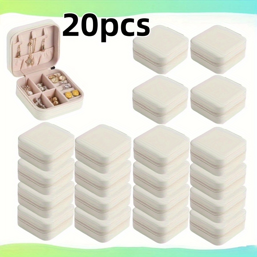   8pcs travel jewelry case bridesmaid gifts box for jewelry storage pu leather portable earring storage box for women bridesmaid proposal gifts perfect gift for valentines day mothers day christmas and graduation season best for christmas   thanksgiving Product details 5