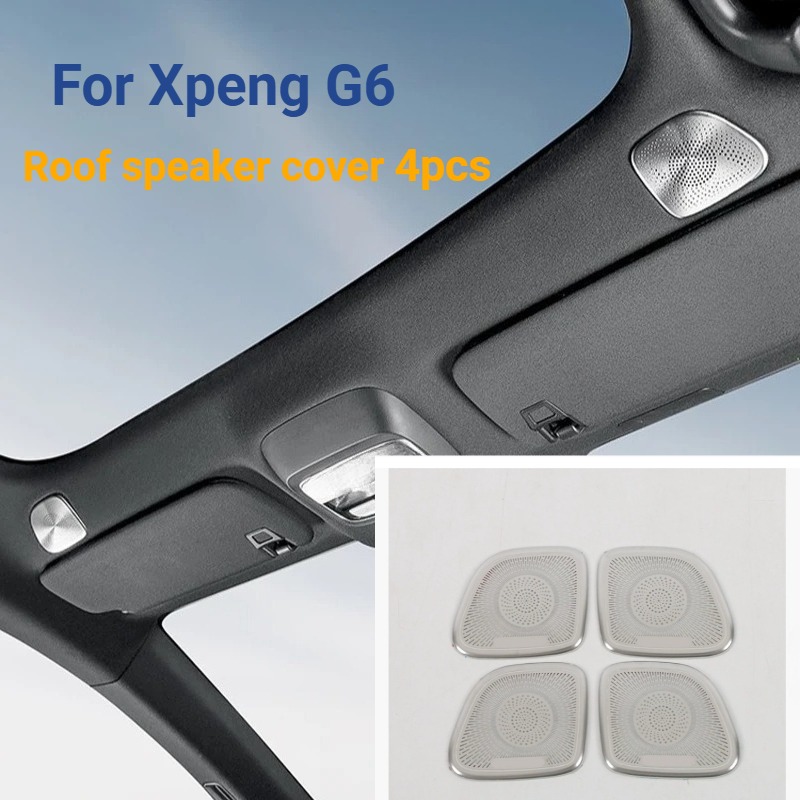 TEMU Suitable For G6 2023 Model Roof Speaker Cover Stainless Steel Speaker Protection Panel Modification Interior Accessories