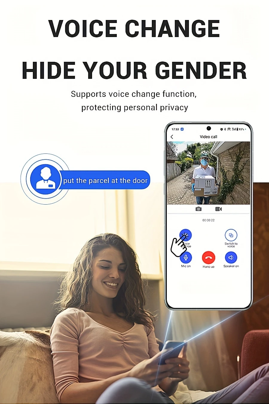 smart video doorbell with 2 4ghz wifi 480p hd night two way talk photo video recording 72 hour cloud storage change rechargeable battery usb powered wall mount design app control for wireless doorbells for home details 6