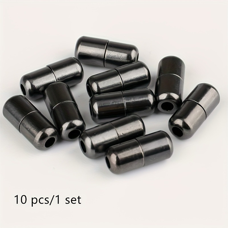 

10pcs Shiny Alloy Buckles, Metal Buckles, Knot-free Accessories, Capsule Buckles