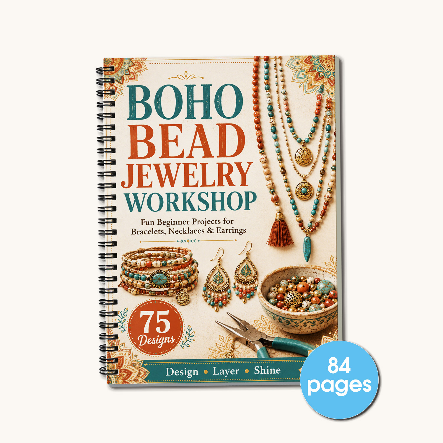TEMU Jewelry Making Book For Beginners: Complete Guide To Bead Stringing With Diy Earring, Bracelet & Necklace Instructions - Handmade Project