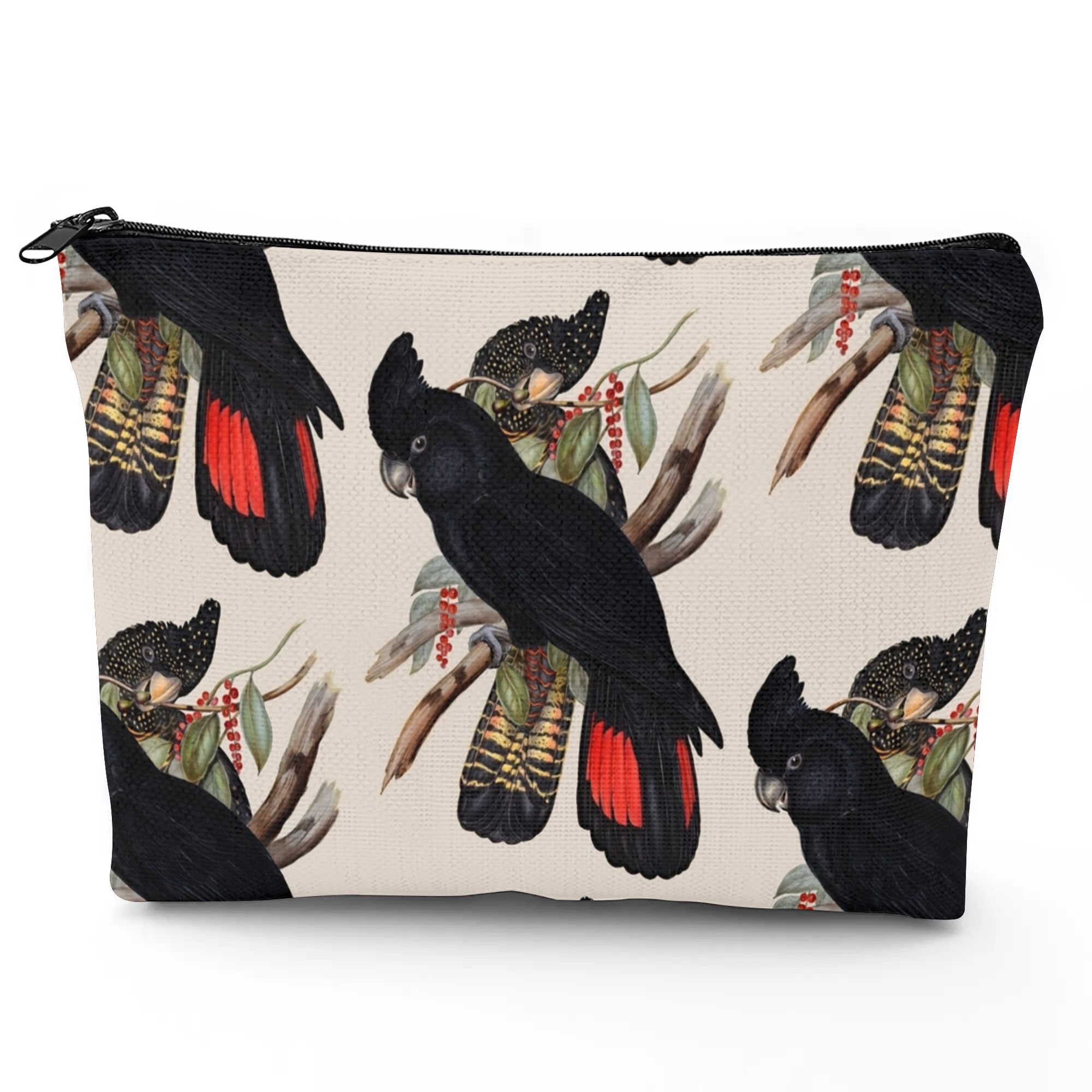 TEMU 1pc John Gould Roosteratoo Coin Purse - Australian Bird Suitable For Travel, Work, Storage Bag, Wallet With Gould' Iconic Roosteratoo For Daily