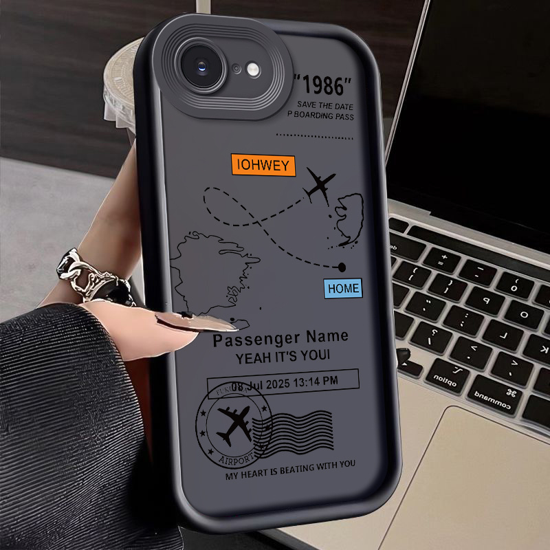 TEMU Romantic Flight Phone Case For Iphone 16e Case Fall Protective Shockproof Soft Tpu Back Cover Casing Shell