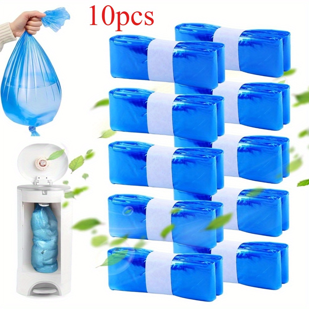10 Pack for   Diaper Bags Refill with 1 Empty Refill Cartridge, Compatible with   Complete Pail and   Pail Refill for Max Odor Locking, Lemon Scented