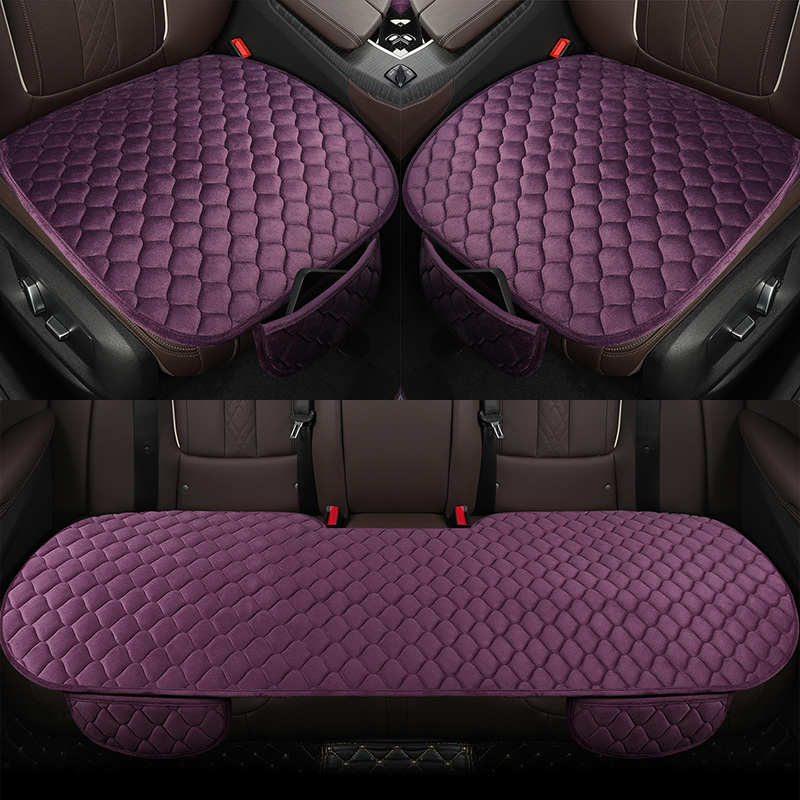 TEMU 3 piezas, Cojín para Asiento de Coche, Estilo de Felpa con Forma de Melocotón, Diseño Exquisito, Fácil y Atmosférico, Felpa Corta Cómoda,
