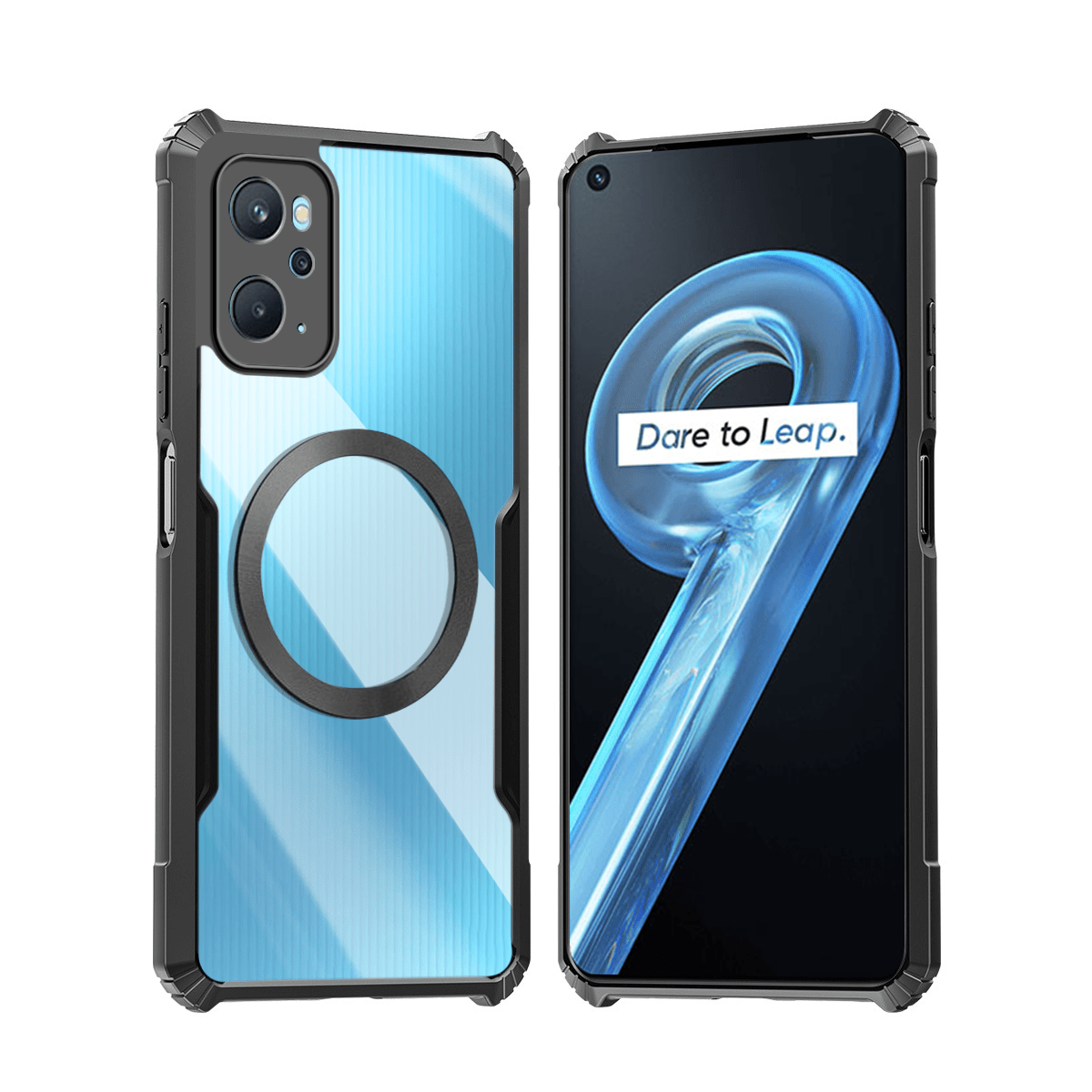 Funda para teléfono: Compatible con Realme 9i 4G, Carcasa magnética, Cubierta suave antigolpes, Transparente…: retailer-supplied image