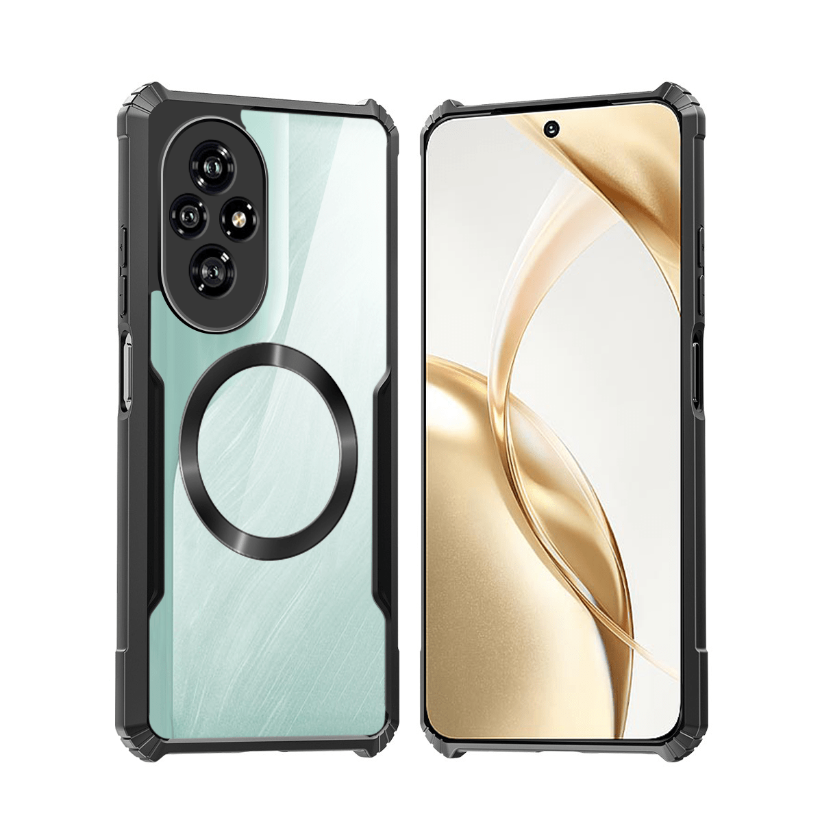 TEMU Custodia per Telefono: Compatibile con Honor 200 Pro 5G, Custodia Magnetica, Copertura Morbida Antishock, Schienale in Acrilico, Protettivo