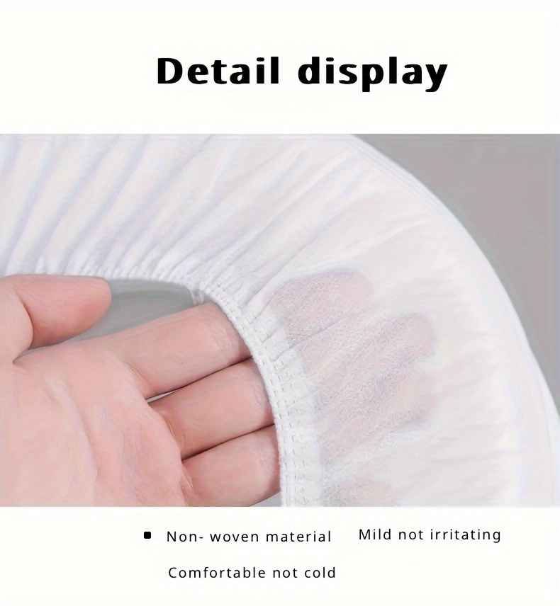 10pcs Disposable Toilet Seat Covers, Waterproof And Dustproof, Non-Woven, Individually Packed - Hygienic And Convenient for Travel And Public Toilets