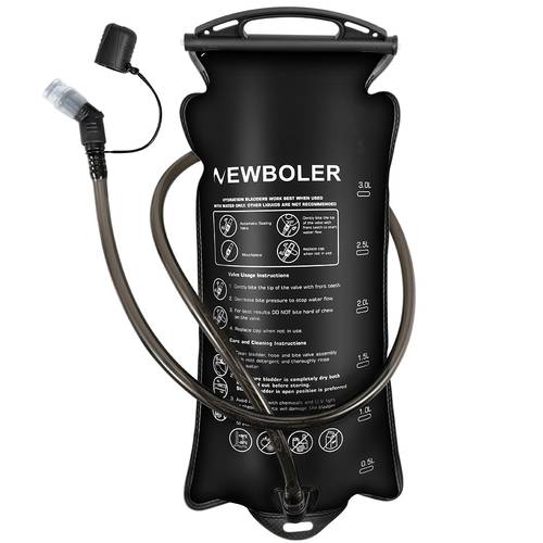 1.5l/2l/3l siyah kapalı hidrasyon sıvı torbası - bisiklet, koşu, kamp ve yürüyüş için uygun - her zaman, her yerde kalın!